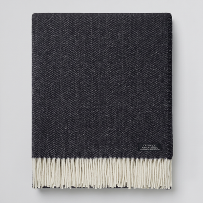 Alpaca Wool Australian Throw Herringbone