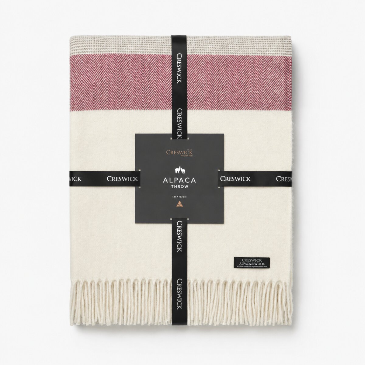 Alpaca Wool Australian Throw Herringbone