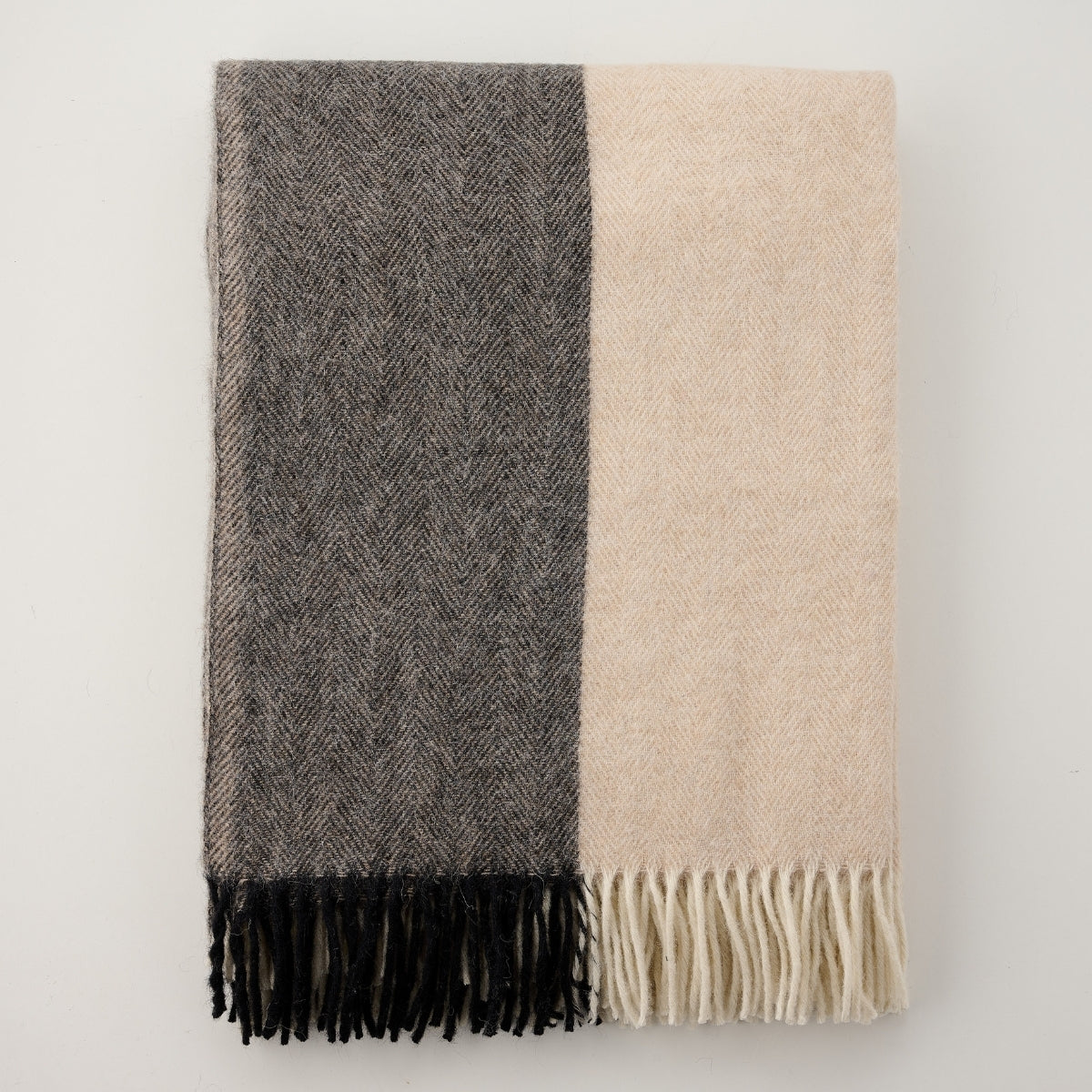 Alpaca Wool Australian Throw Herringbone