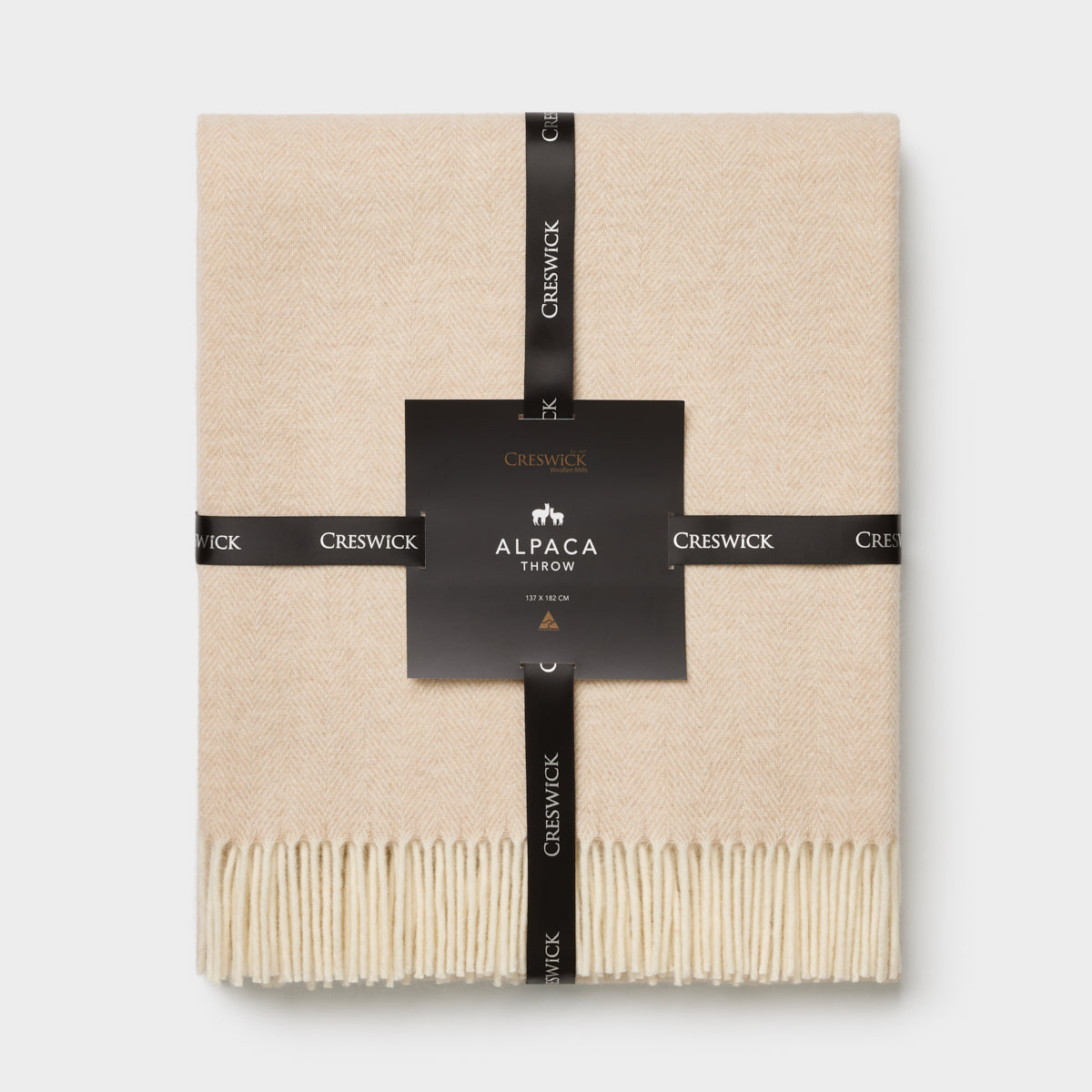 Alpaca Wool Australian Throw Herringbone