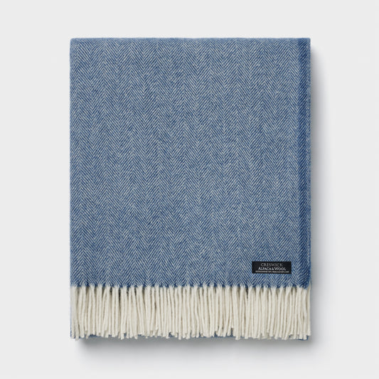 Alpaca Wool Australian Throw Herringbone