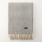 Alpaca Wool Throw Fringe Herringbone