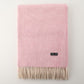 Alpaca Wool Throw Fringe Herringbone