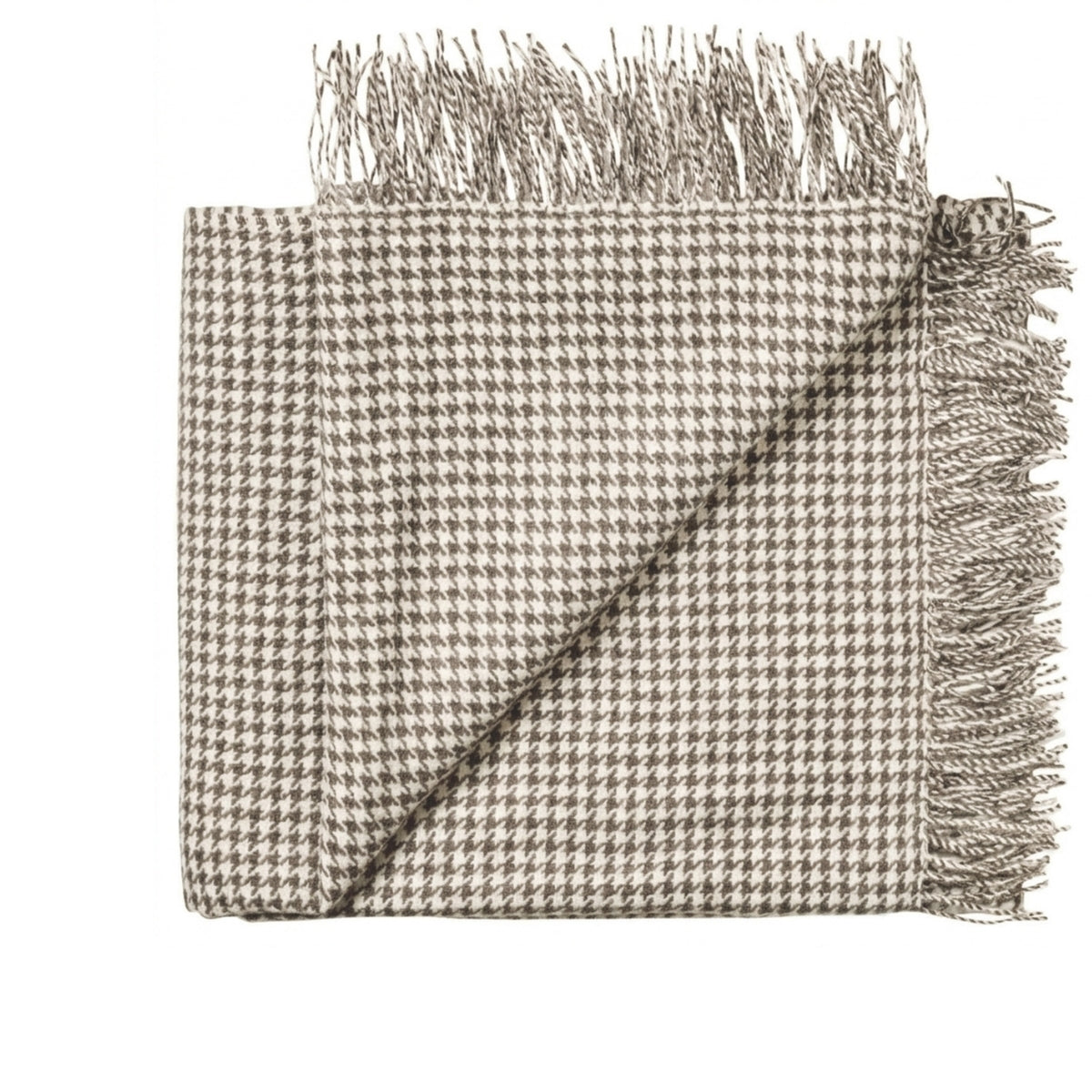 Baby Alpaca Houndstooth Throw