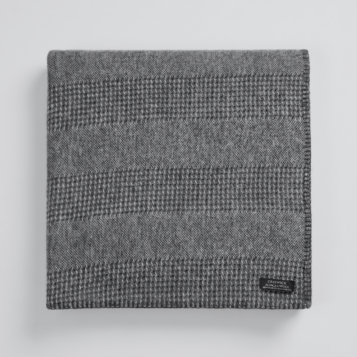 Alpaca Australian Wool Throw Combo Blanket Stitch
