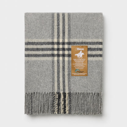 Billabong Fringed Check Throw Blanket