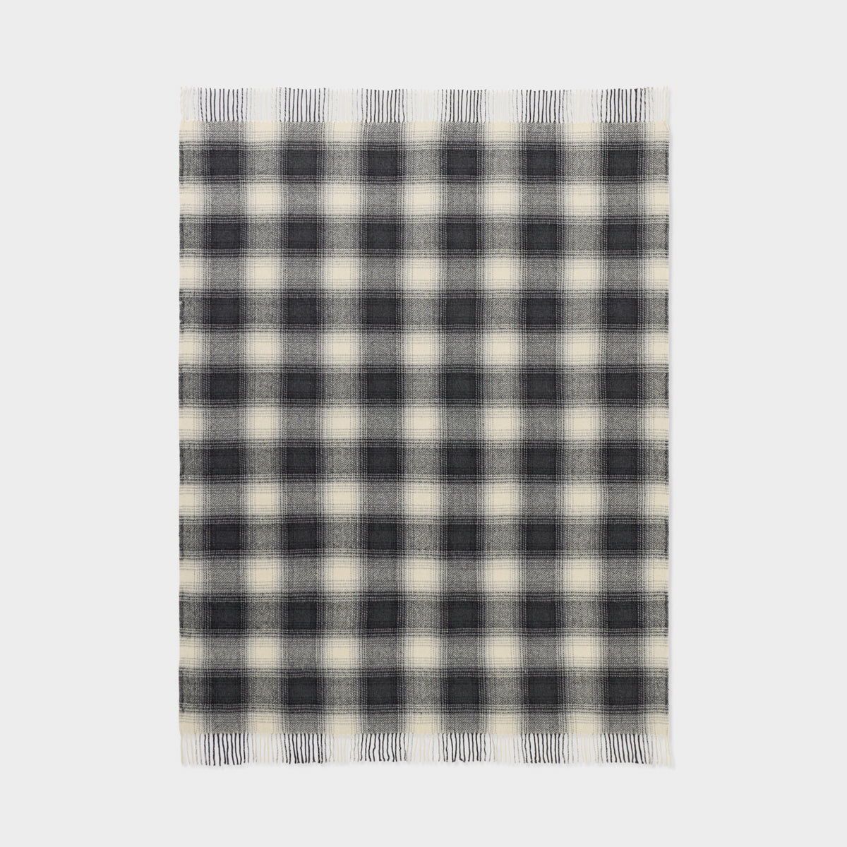 Billabong Fringed Check Throw Blanket