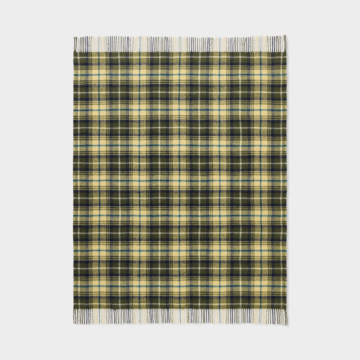 Billabong Fringed Check Throw Blanket