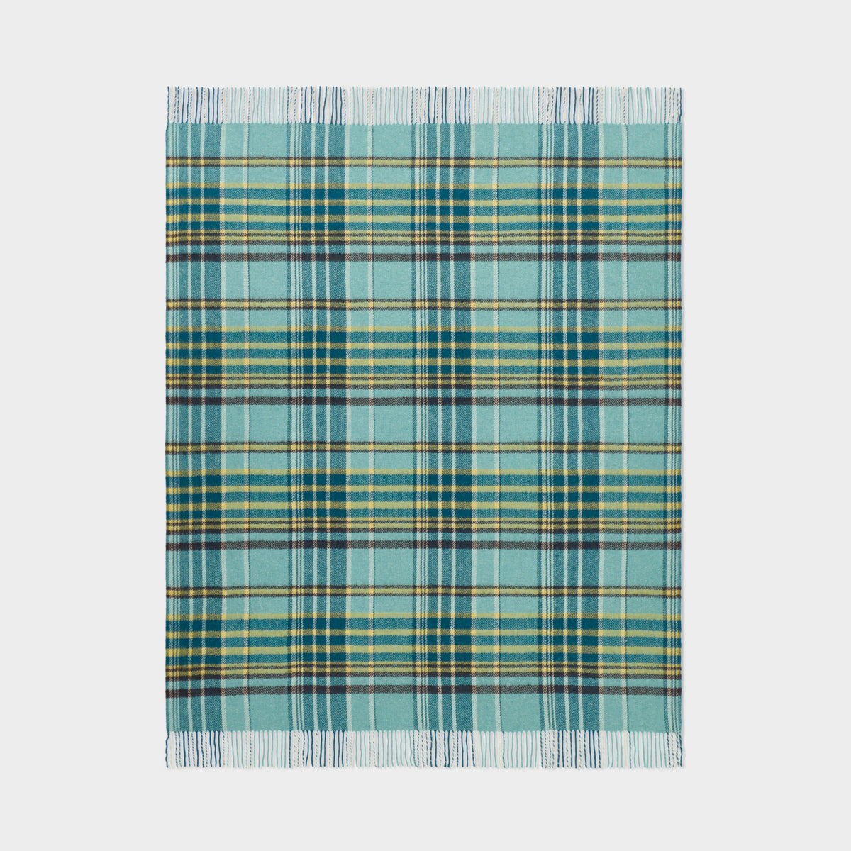Billabong Fringed Check Throw Blanket
