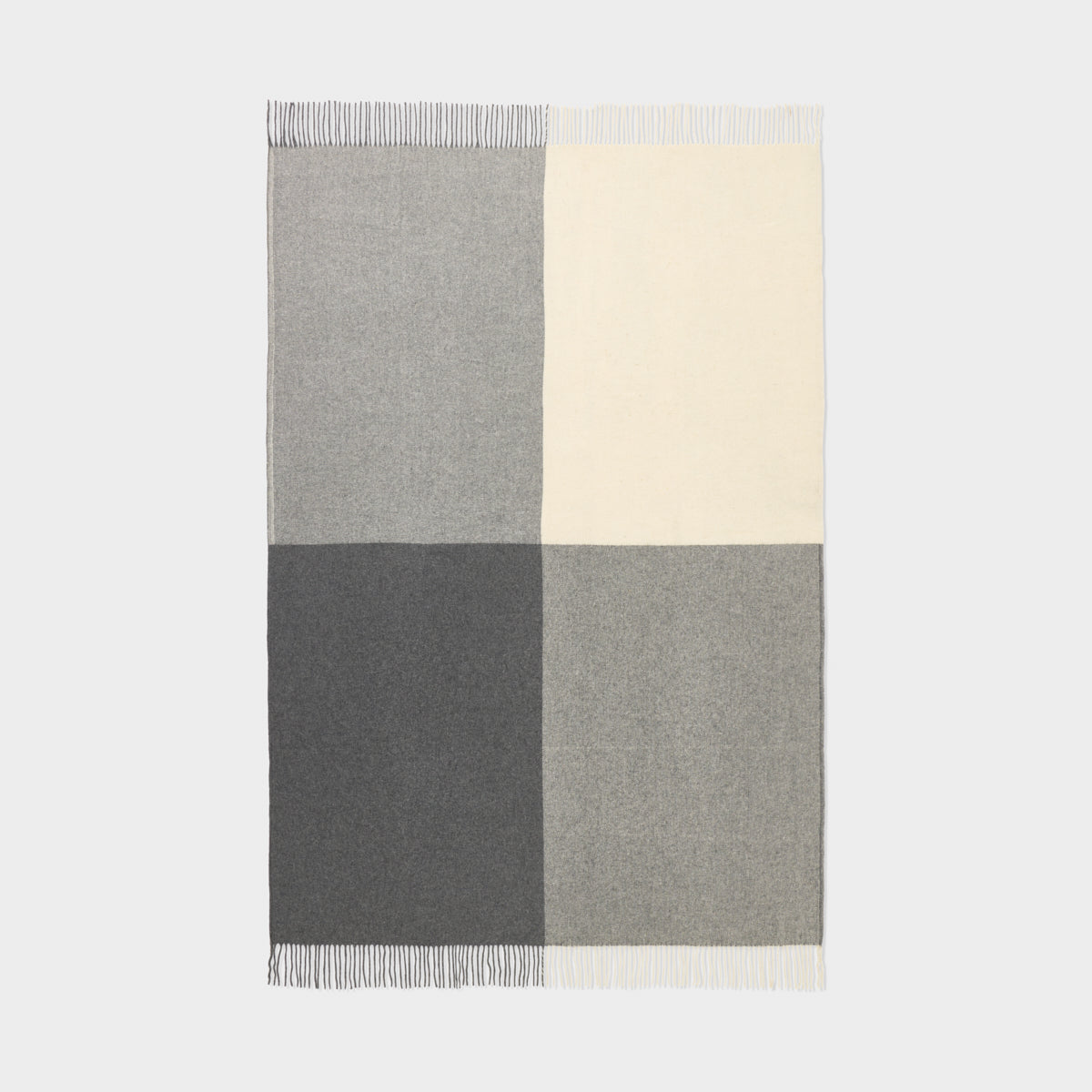 Billabong Fringed Block Check Throw Blanket