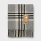 Billabong Fringed Block Check Throw Blanket
