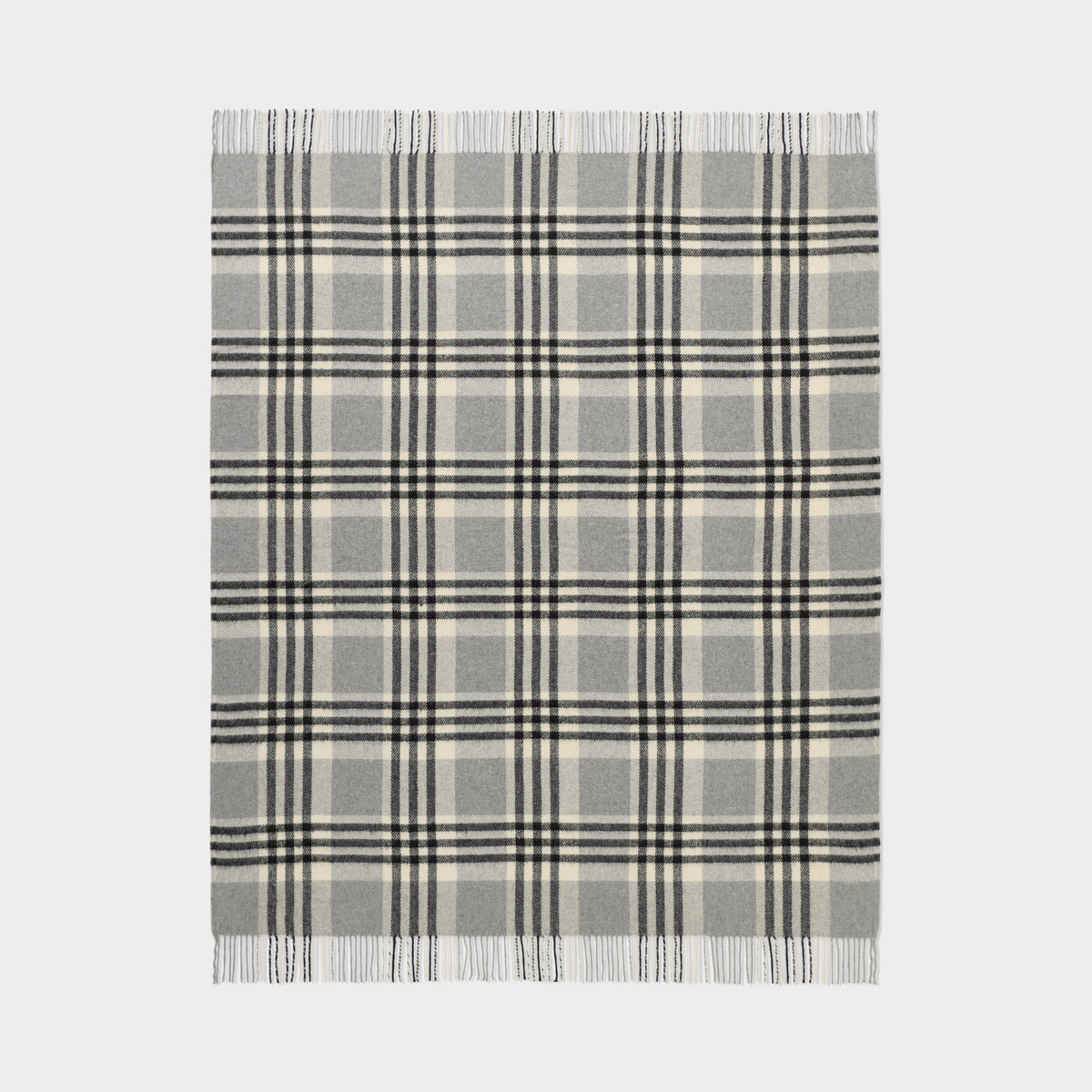 Billabong Fringed Block Check Throw Blanket
