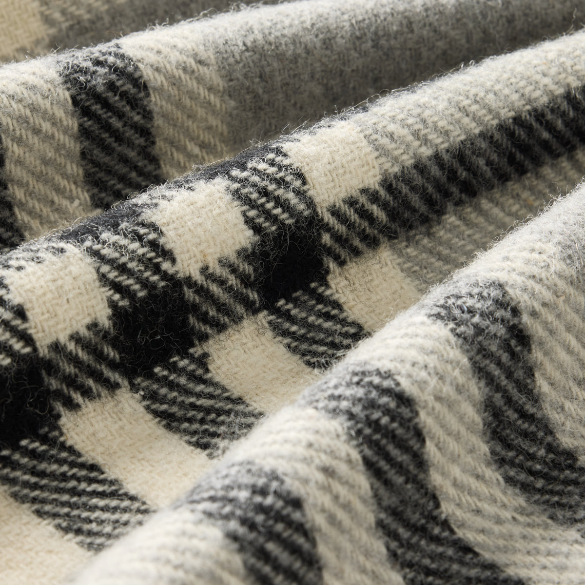 Billabong Fringed Block Check Throw Blanket