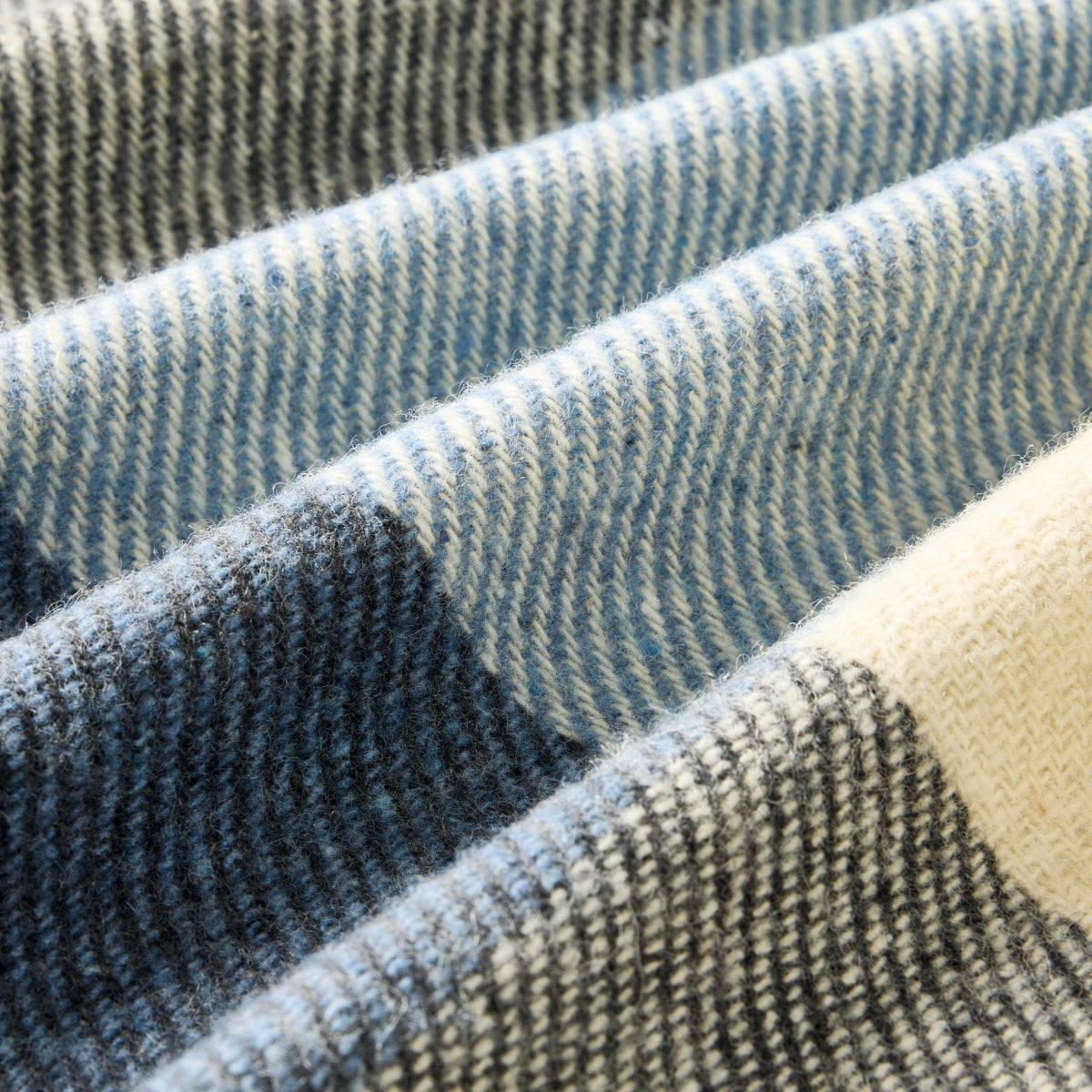 Billabong Fringed Block Check Throw Blanket