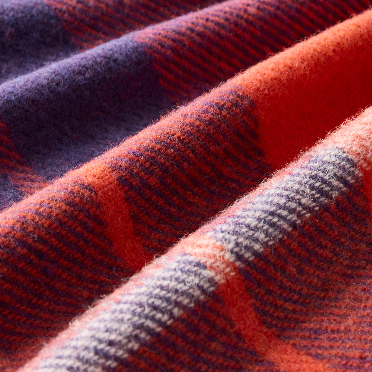 Billabong Fringed Block Check Throw Blanket
