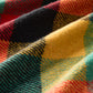 Billabong Fringed Block Check Throw Blanket