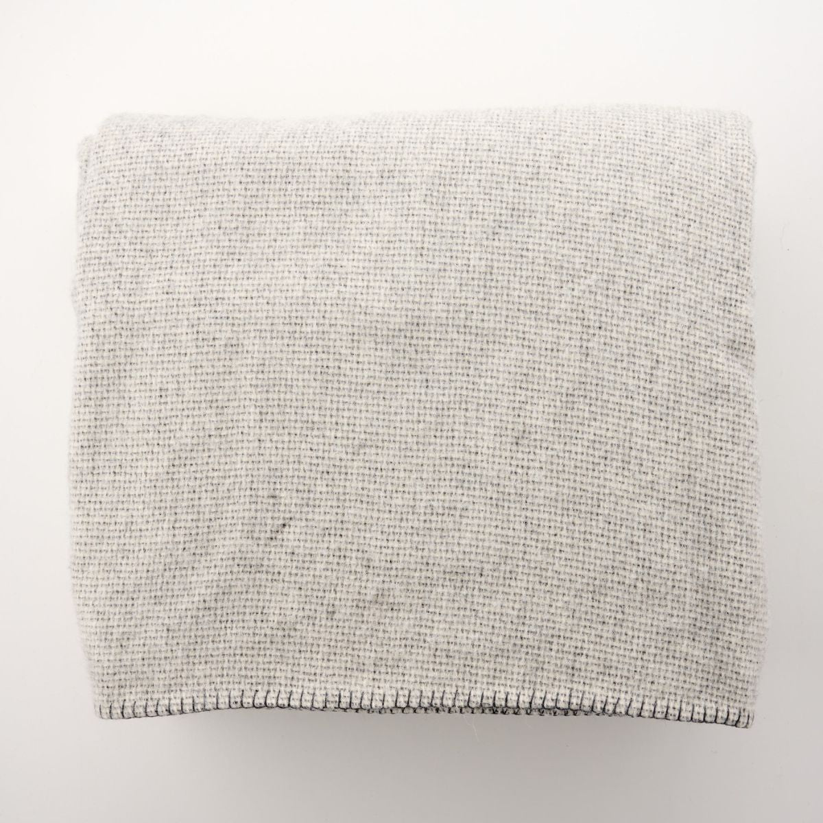 Alpaca Australian Wool Throw Cobblestone Blanket Stitch
