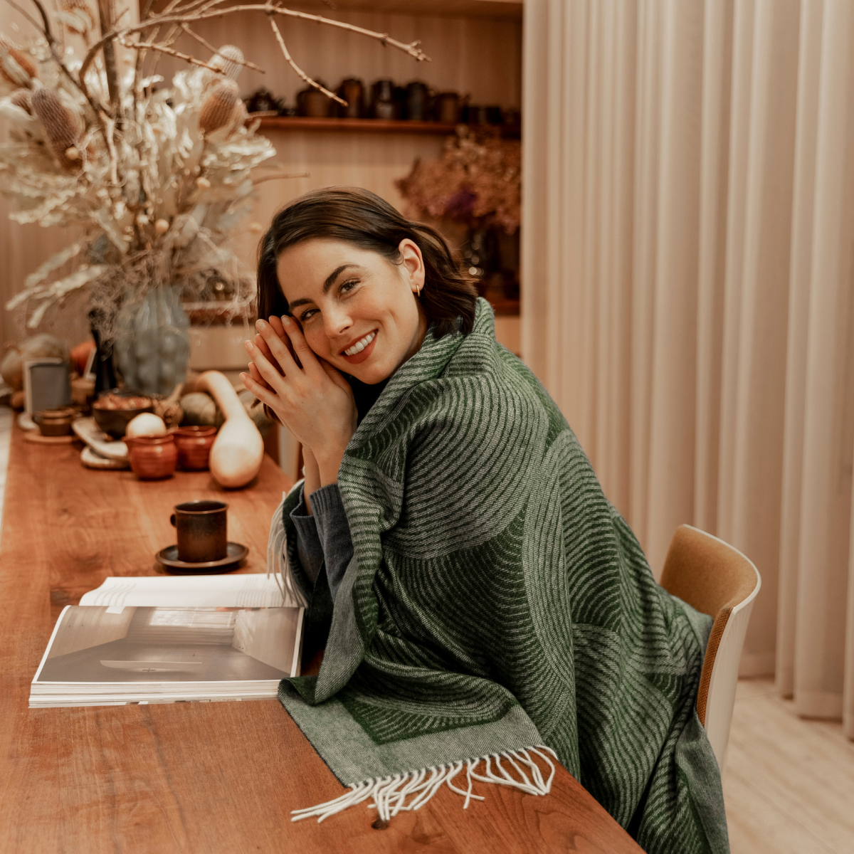 Lambswool Fringed Throw
