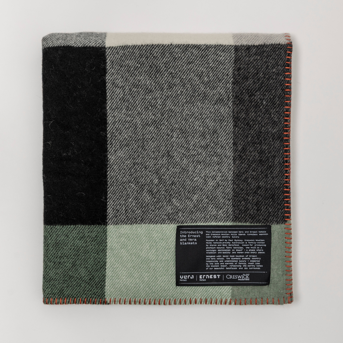 Vera Alpaca Springmount Blanket Stitch Throw Rug