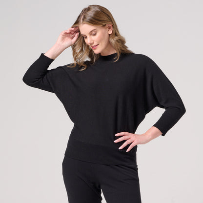 Wool Cashmere Dolmain Sleeve Pullover