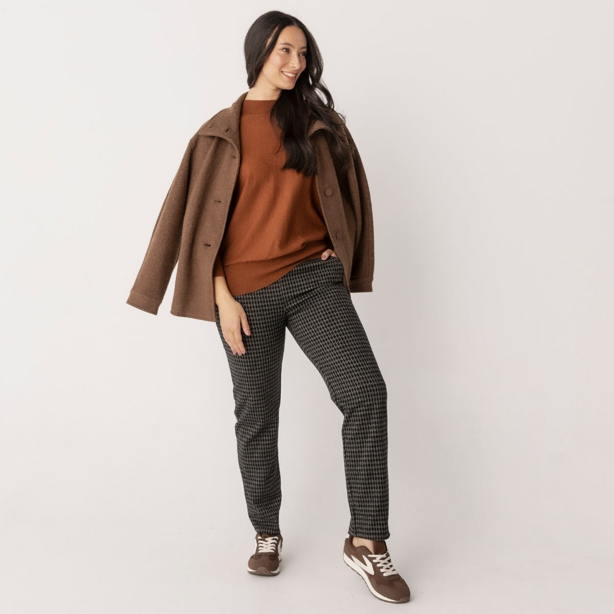 Wool Cashmere Dolmain Sleeve Pullover