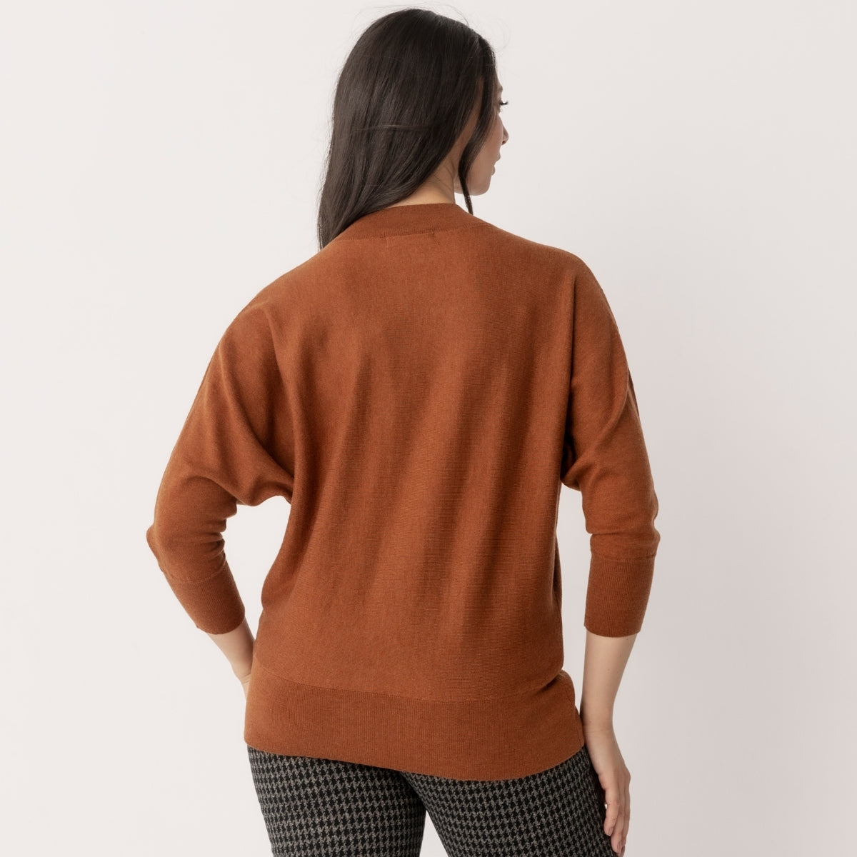 Wool Cashmere Dolmain Sleeve Pullover