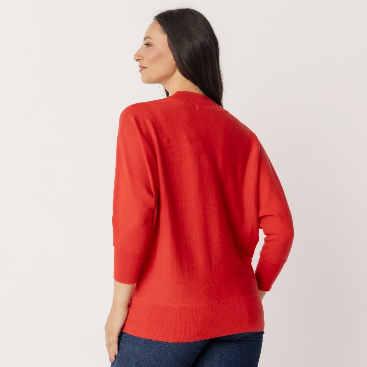 Wool Cashmere Dolmain Sleeve Pullover