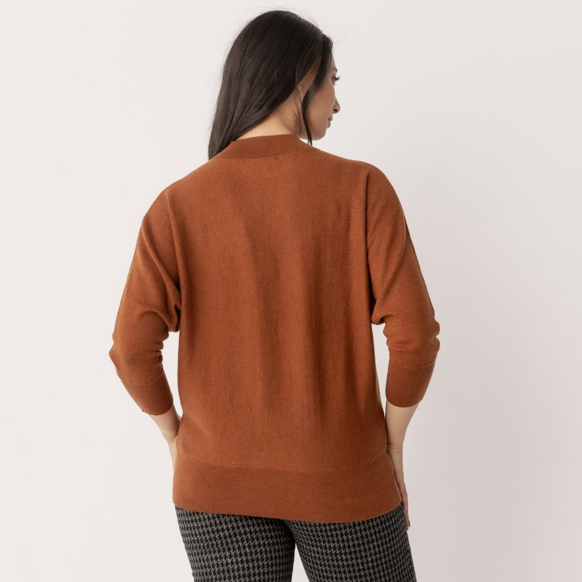 Wool Cashmere Dolmain Sleeve Pullover