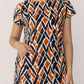 Printed Cotton Slub Jersey Dress