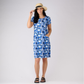 Printed Cotton Slub Jersey Dress