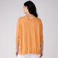 Linen Cotton 3/4 Sleeve V Neck Swing Top