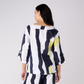Linen 3/4 Sleeve Top With Feature Button