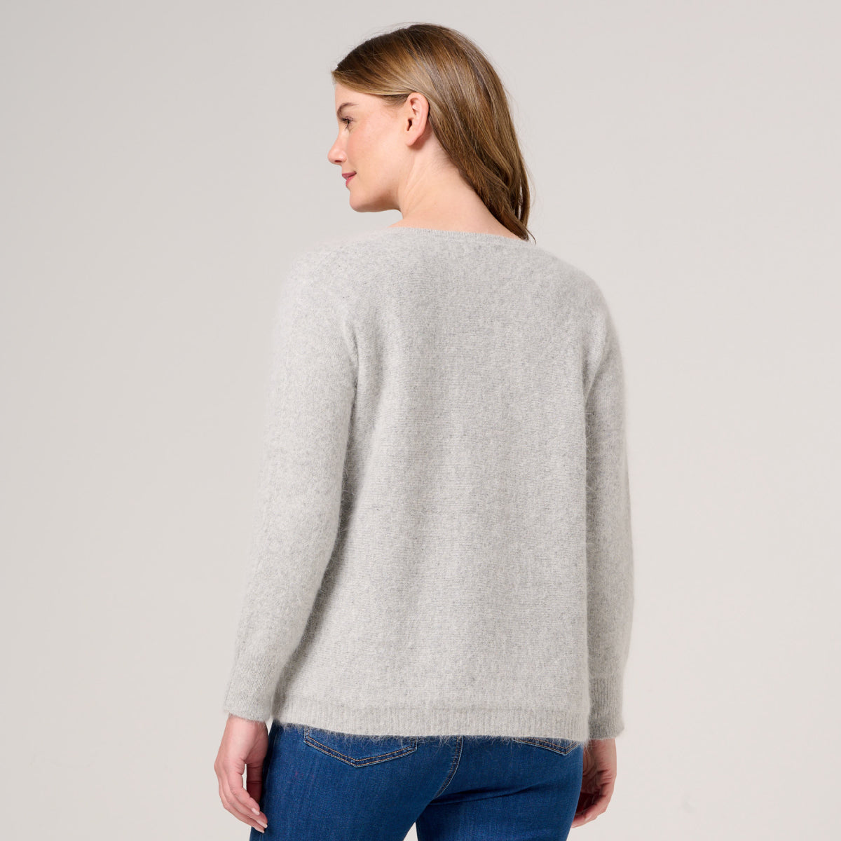 Angora Blend Dolmain Sleeve Sweater