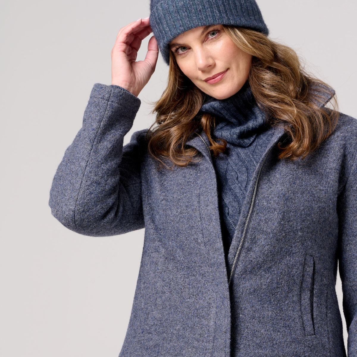 Boiled Wool Harrington Jacket – Creswick Wool - Main Image