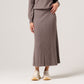 Wool Cashmere Skirt with Flared Hem