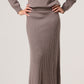 Wool Cashmere Skirt with Flared Hem