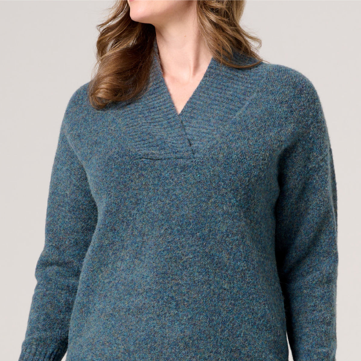 Alpaca Wool Blend V Neck Jumper