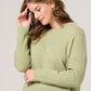 Lambswool Swing Jumper with Ribbed Sleeve
