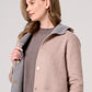 Wool Blend Reversible Hooded Coat