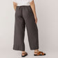 100% Linen 7/ 8 Seam Detail Wide Leg Pants
