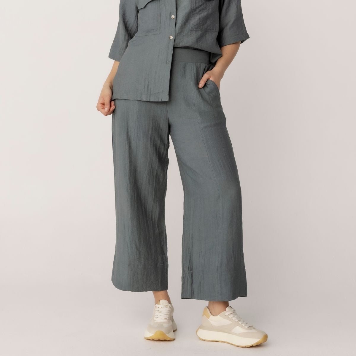 Rayon Nylon Linen Pants
