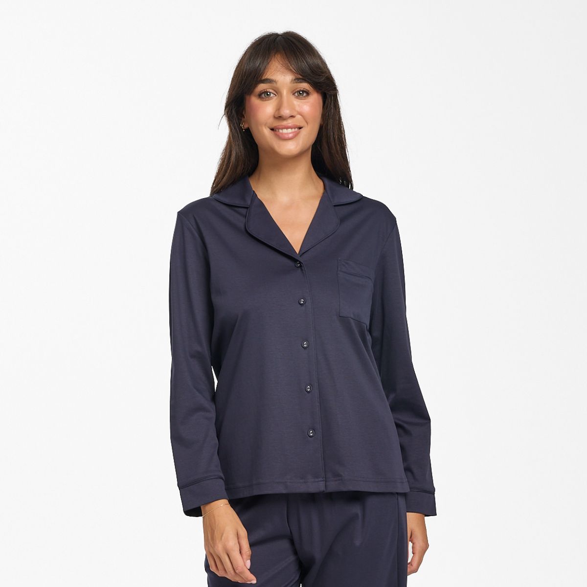 Supima Piped Pajama Top