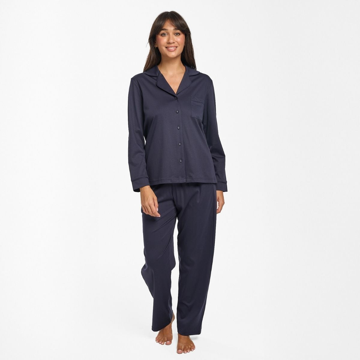 Supima Piped Pajama Top