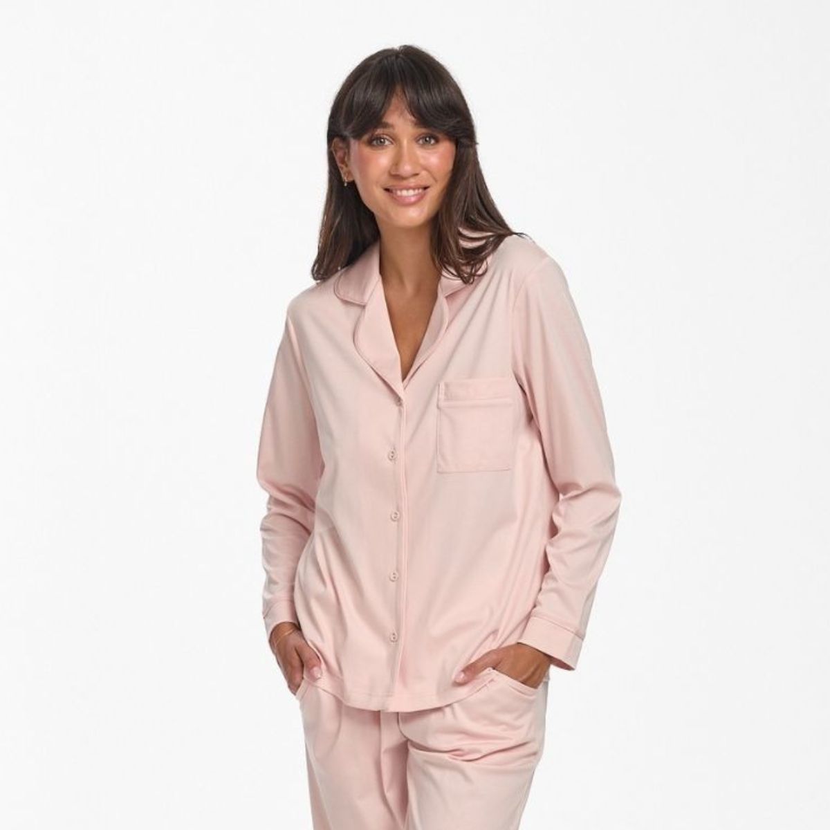 Supima Piped Pajama Top