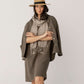 Linen Blend V-Neck Dress