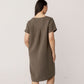 Linen Blend V-Neck Dress