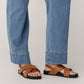 Relaxed Wide Leg Denim Pants
