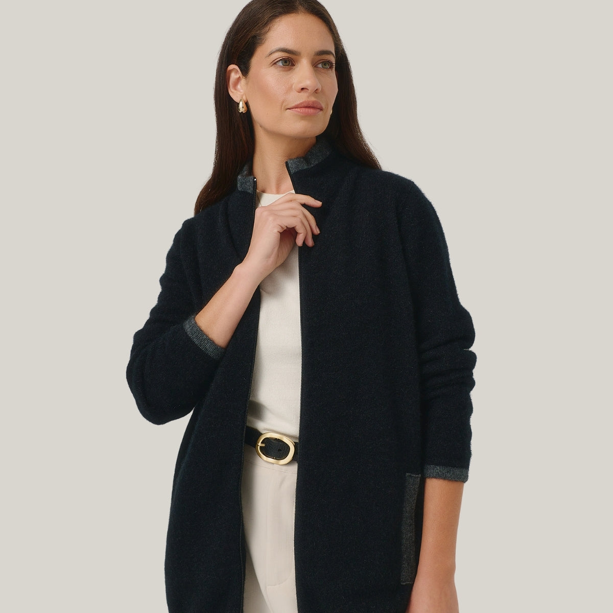 Possum Zip Longline Jacket