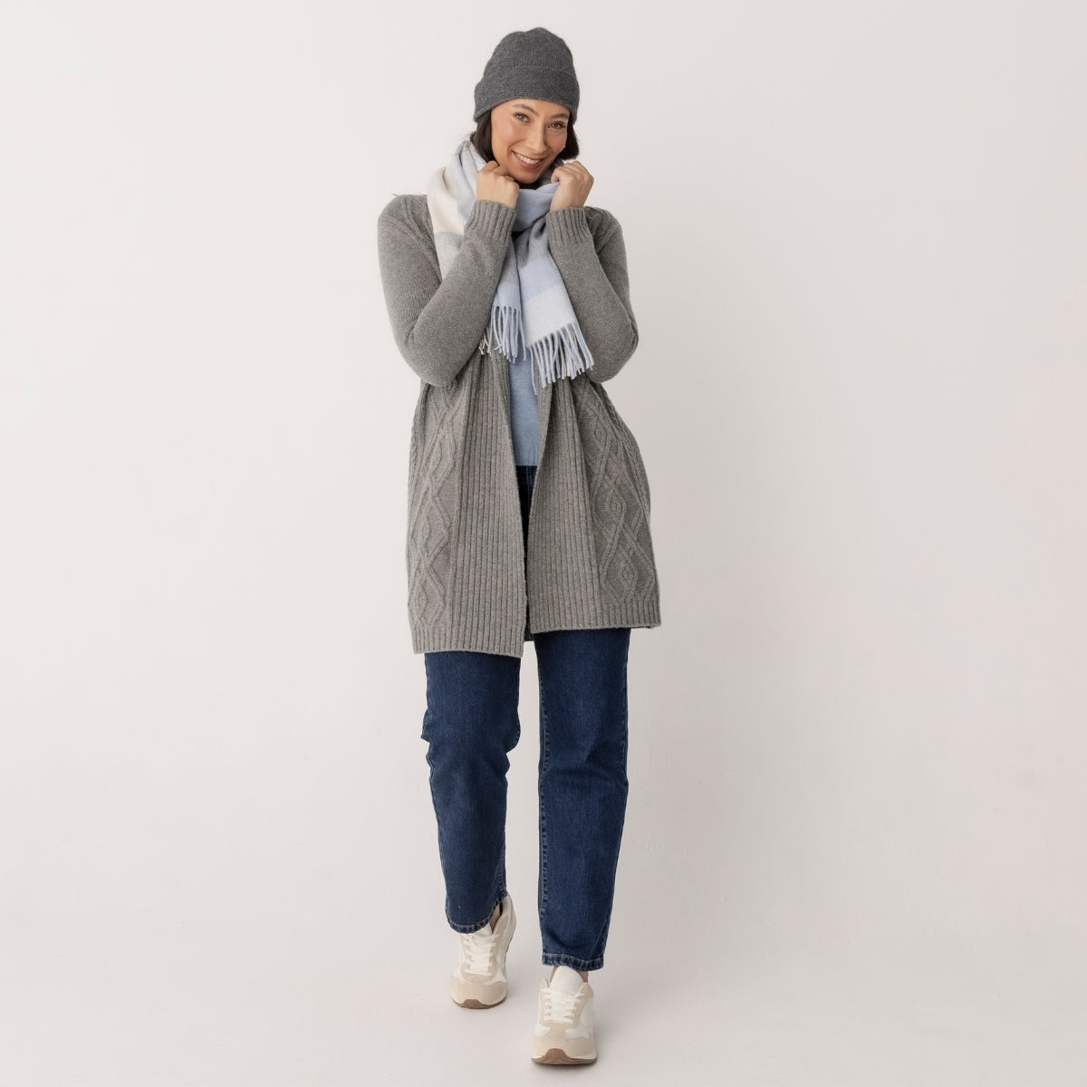 Lambswool Cable Cardigan