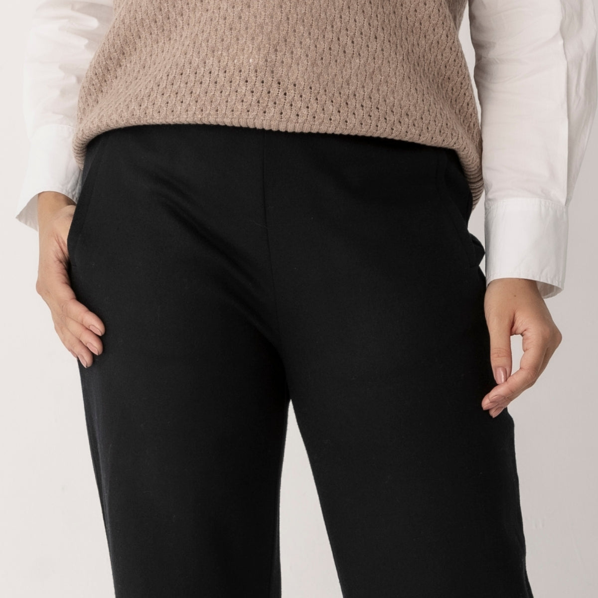 Wide Leg Wool Pants